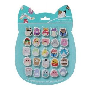 Squishmallows 25 Mini Erasers Set NEW Assorted